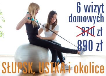 Rehabilitacja domowa - pakiet 6x w promocyjnej cenie na powitanie dla mieszkańców Słupska, Ustki i okolic