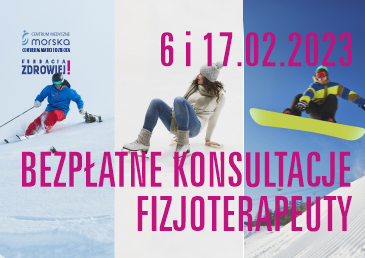  BEZPŁATNE konsultacje fizjoterapeuty dla zimowych sportowców w dn. 6 i 17 lutego 2023.